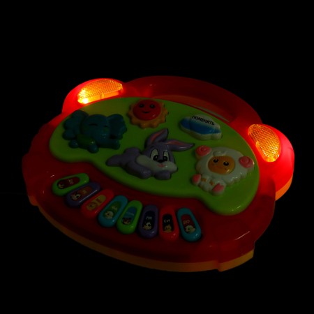 Musical Piano toy "Fun friends", light and sound effects, mix-6