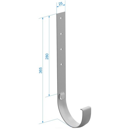 Metal groove bracket 300mm döcke premium graphite-1
