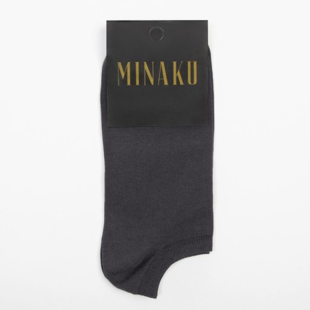 Socks men's shortened minku color graphite, size 40-41 (27 cm)-2