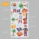 Interior color sticker "Pirates on the island" 30x60 cm