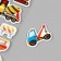 Stickers for creativity Paper "Special Technology" 15x30 cm