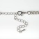 Choker "ice" beckoning, white color in silver, 50 cm