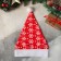 New Year's cap "Snowflakes in the peas" 28x37 cm, red