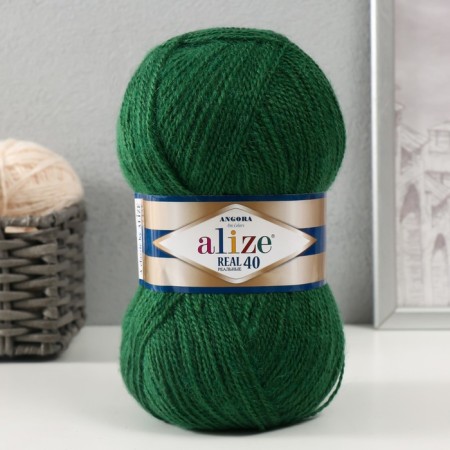 Yarn "Angora Real 40" 60% acrylic, 40% wool 430m/100g (563 dark)