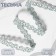 Decorative braid, 10 mm, 10 ± 1 m, silver color