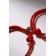 Bracelets "Demetrons" on magnets, a lock with a key, the color is red, 7 cm