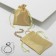 Satin gift bag, 7 × 9 cm, color gold