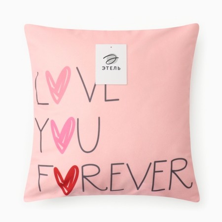 Case on the pillow Ethel "Forever", 40*40 cm, 100 p/e, velor-4
