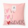 Case on the pillow Ethel "Forever", 40*40 cm, 100 p/e, velor