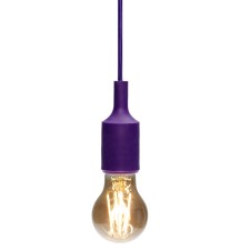 Cartridge E27 Silicone with a cord 1 m purple Rexant