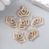 Decor for creativity Metal "Crown of the Emperor" gold, rhinestones 1.4x1.9 cm