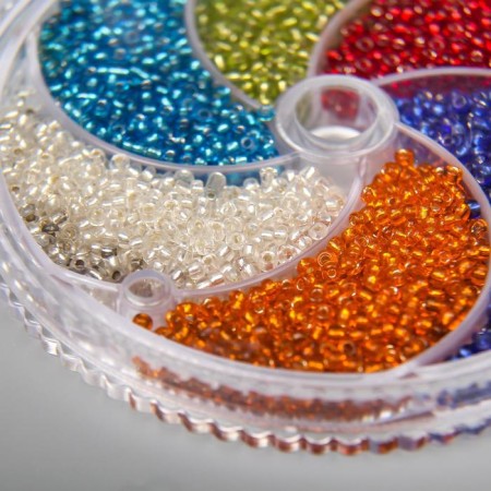 A set of beads for needlework "Zlatka No. 2" 6 colors, 11/0-2