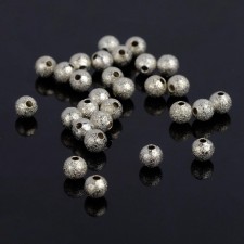 Crimp (clamping bead) SM-434-2 (set 30 pcs.), 5mm, color silver
