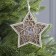 Christmas tree toy "Star in snowflakes", from batteries, glow warm white