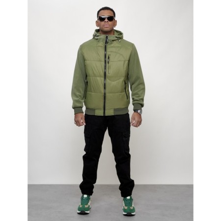 Sports male jacket, size 52, green color-9