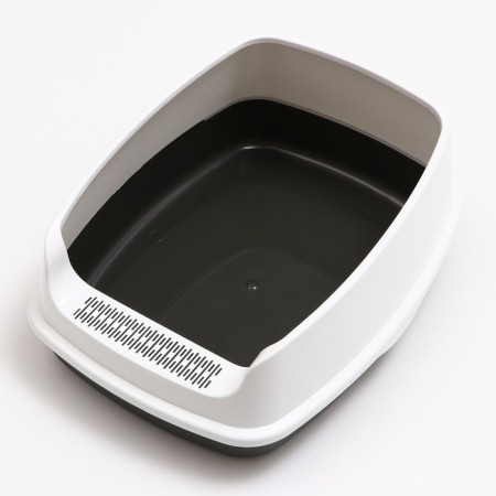 Aisha toilet with high side, 45 x 35 x 18.5 cm, gray-2