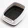 Aisha toilet with high side, 45 x 35 x 18.5 cm, gray