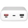 The external battery TFN Solid 30 PD, 2 USB, USB-C, fast charging, 30,000 mAh, white