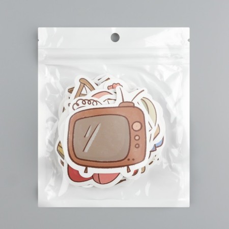 Stickers plastic "Technique" set 60 pcs 10x12 cm-3