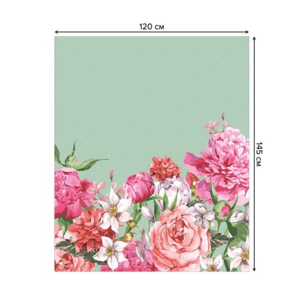 Tables on the table “Flowers as a gift”, rectangular, oxford, size 120x145 cm-1