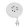 Uniel extension cord, 3 sockets, 5 m, 6 A, 1300 W, SHVVP 2x0.75 mm2, without salary, white