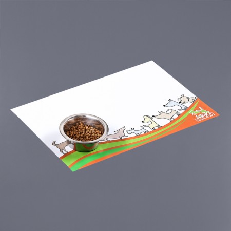 Rug for a bowl "Pigger" 43 x 28 cm "Road with friends"-1