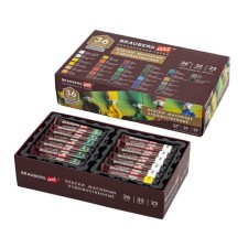 Oil art, set of 32 colors (36 pieces) x 22 ml, Brauberg Art Premiere