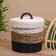 Wicker basket with a lid 27x27x35 cm