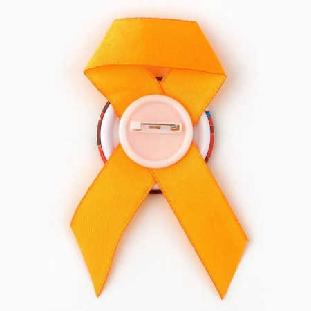 The icon with a ribbon for the graduation "graduate", bell, diam. 4.5 cm-3