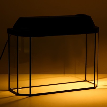Aquarium "Panoramic" with a lid, 15 liters, 40 x 14.5 x 27/32 cm, black-5