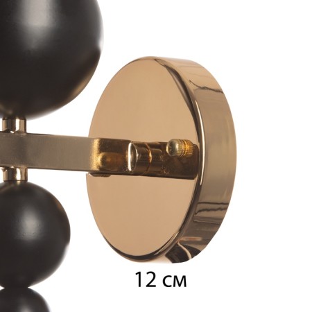 Sconces "Siena" 1he14 40W black and gold 12x17x40 cm-3
