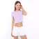 Women's T -shirt shortened, lavender color, size 46 (l)