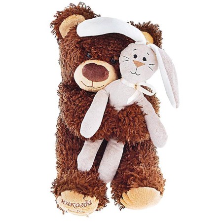 Soft toy "Bear Chib with a hare"-2