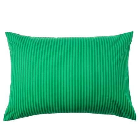 Pillowcase 50x70 cm Ethel "stripes", green color, calico, 125 g/m2, 100% cotton