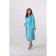 Women's robe, size 46, turquoise color
