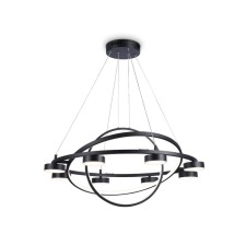 Светильник светодиодный подвесной с пультом Ambrella light, LineTech, FL51779, 11хLED, 112 Вт, 8400Lum, 3000-6400К, цвет чёрный