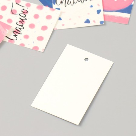 Cardboard Biro "Thank you. Multi" set 10 pcs (5 types) 4x6 cm-3