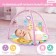Musical developmental rug with piano, Russian voice acting, light, pink color