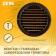 Ventilation grate Zein, D = 125 mm, round, with a grid, flange, ineffective, brown