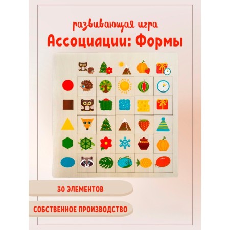 Developing game "Association. Forms "