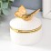 Coramics Casmika "Golden butterfly. Book" White 7x7x7 cm