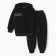 Set for a boy (sweatshirt, trousers), black color, height 116 cm