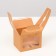 Folding box, with a window and a handle, craft, 7 x 7 x 10 cm
