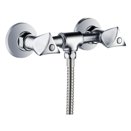 Shower mixer RMS SL119-003, two-wound, chrome