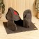 Bath set "Senior in the bath" hat, rug, mitten