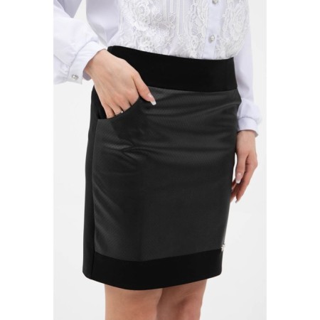 Women's skirt, size 44, black color-9