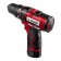Drill-shurubover bison, battery, 2x1.3 ah, BZP, 0.8-10 mm, 0-350/0-1300 rpm