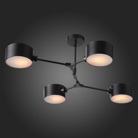 Ceiling EVOLUCE lamp. Sle183402-04. Gemento. 4x60 watts, E14, 68x71.5x32 cm, black color-7