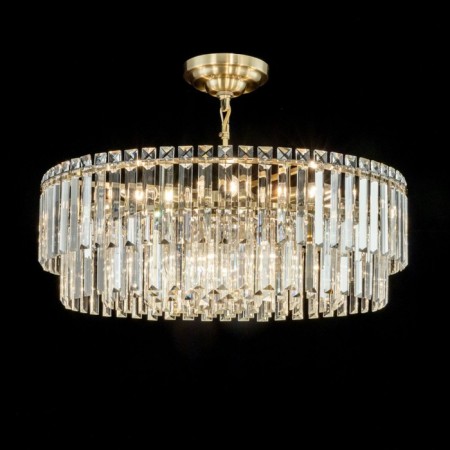 Suspended chandelier Citilux “Foundation” CL303223, 12X60W, E14, brown color-9