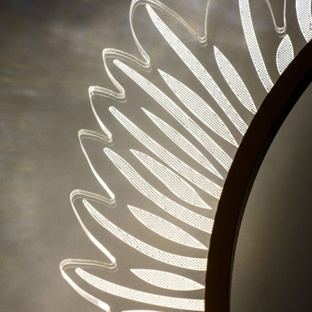 Bra "Wing" LED 12W 3000-6000k gold 40x12x10cm-5